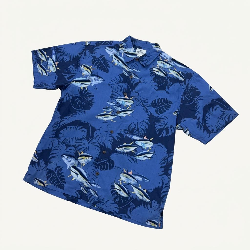 Guy Harvey 물고기 프린트 반팔 셔츠 1