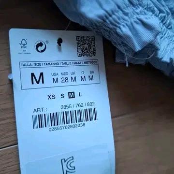 새상품) 자라 셔링 블라우스 M 4