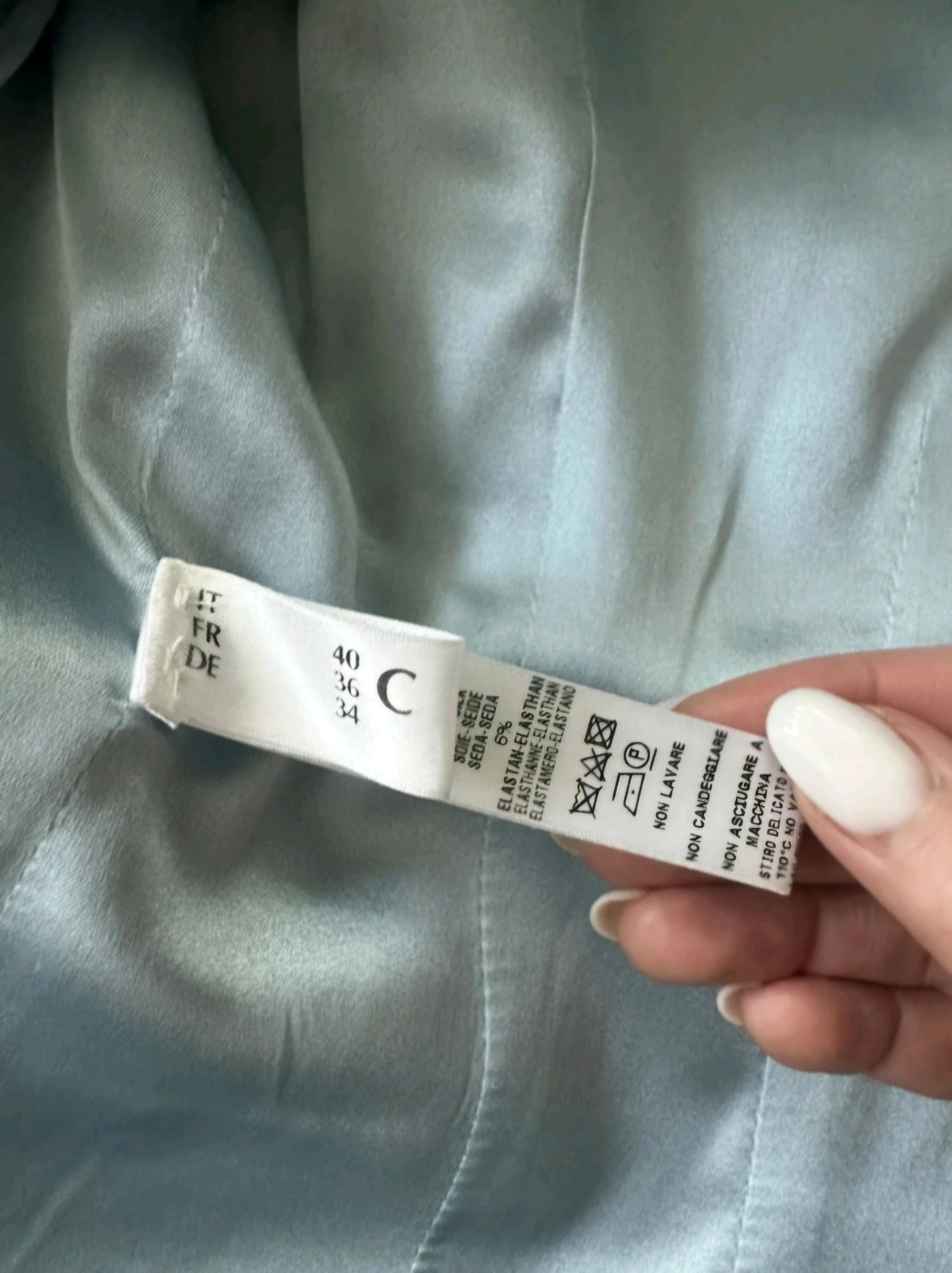 Laperla 라펠라 실크 혼방 코르셋 슬림핏 재킷 스카이블루 9