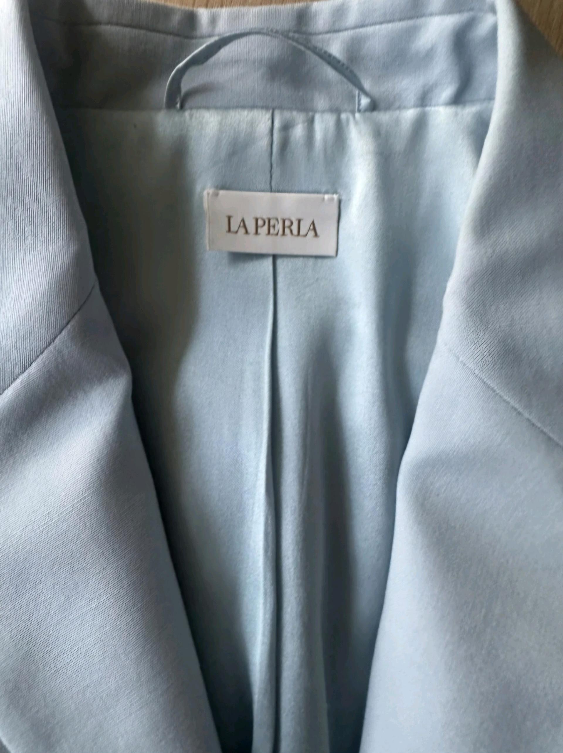 Laperla 라펠라 실크 혼방 코르셋 슬림핏 재킷 스카이블루 8