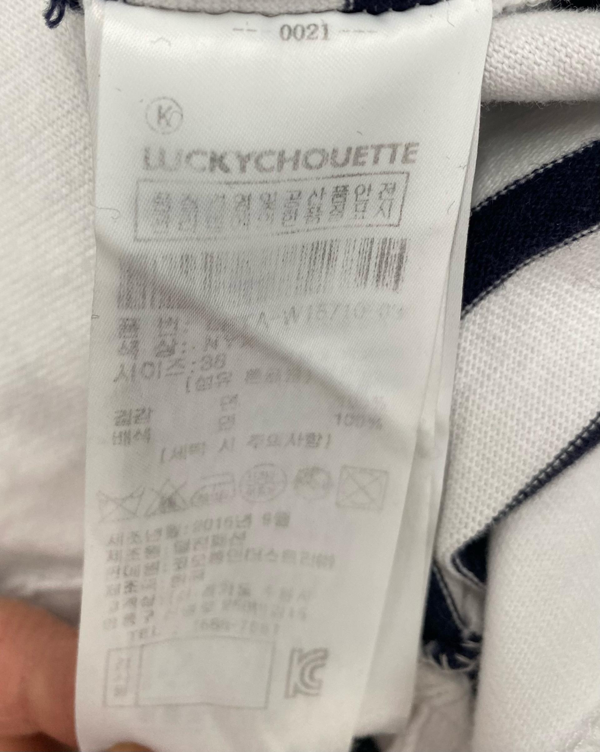 럭키슈에뜨  스트라이프 긴팔 티셔츠 36 9