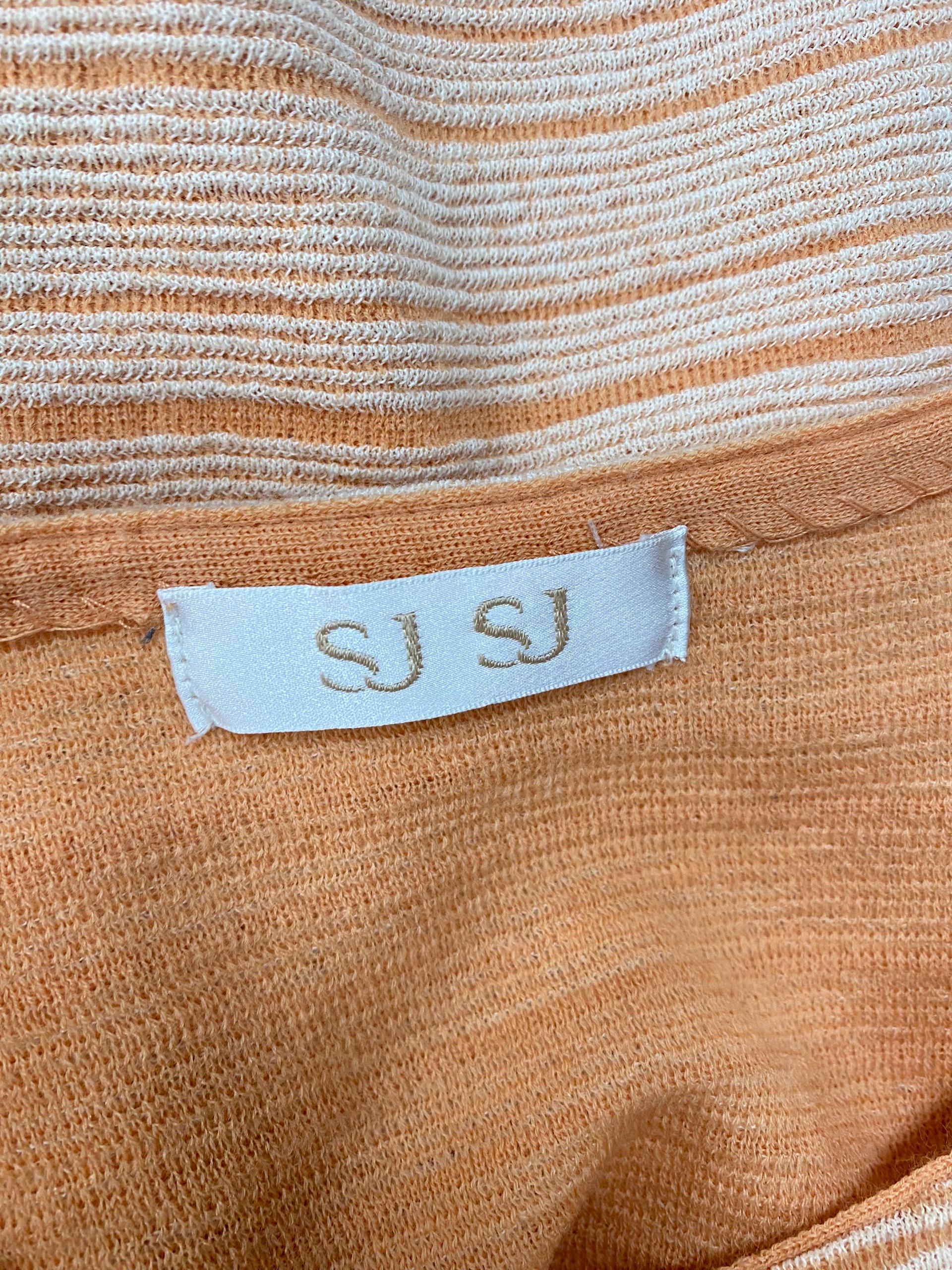 SJSJ 오렌지 스트라이프 7부 니트 원피스 8