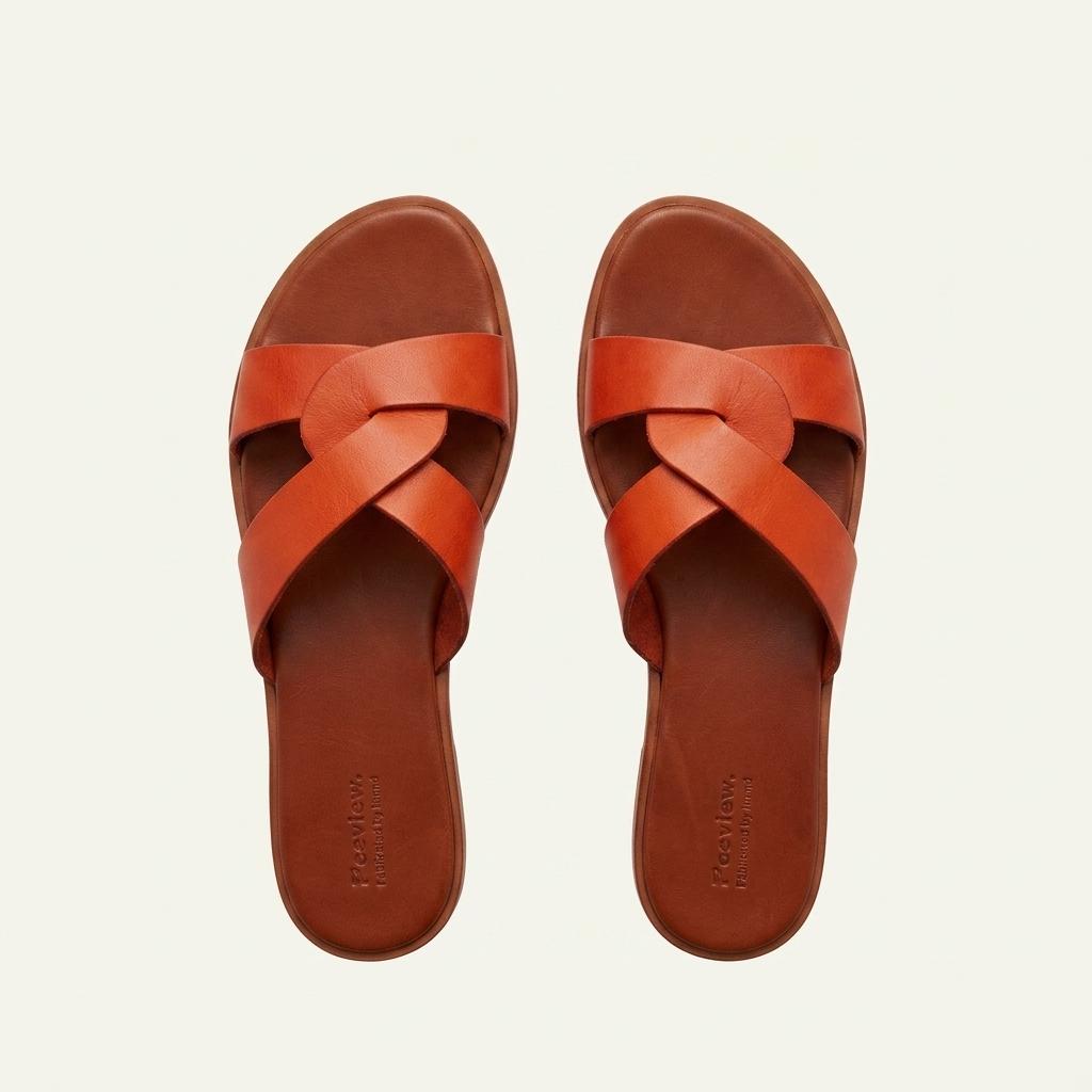 [드래곤디퓨전]  포지타노 여성 슬리퍼 오렌지 POSITANO ORANGE 1