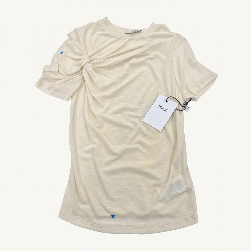 [리퍼브] [에이골디] AGOLDE 리사 티셔츠 LISSA TEE 아이보리 1