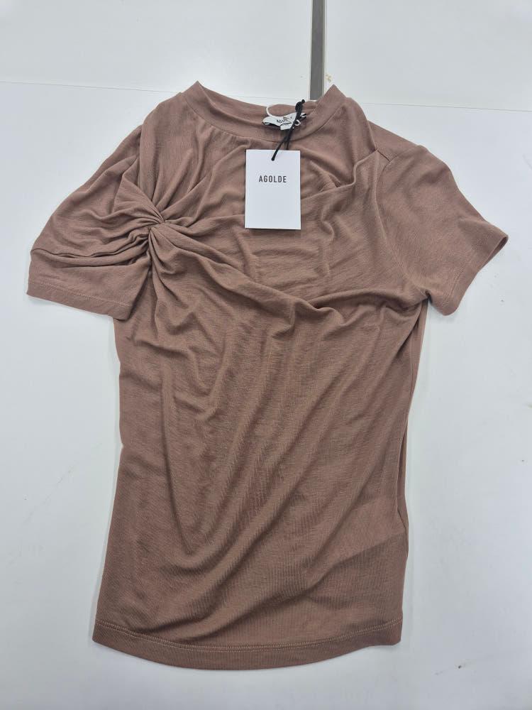 [리퍼브] [에이골디] AGOLDE 리사 티셔츠 LISSA TEE LIGHT BROWN 11