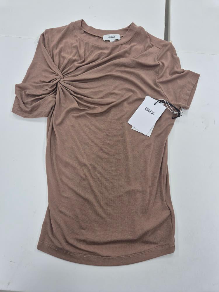 [리퍼브] [에이골디] AGOLDE 리사 티셔츠 LISSA TEE LIGHT BROWN 2