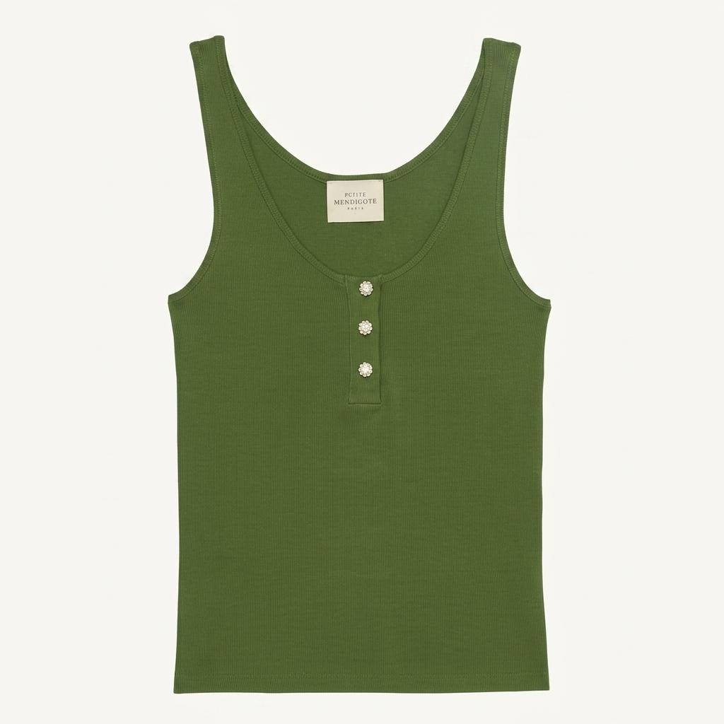 [쁘띠 멘디고뜨]  말리 탑 DEBARDEUR MALLY KHAKI 1