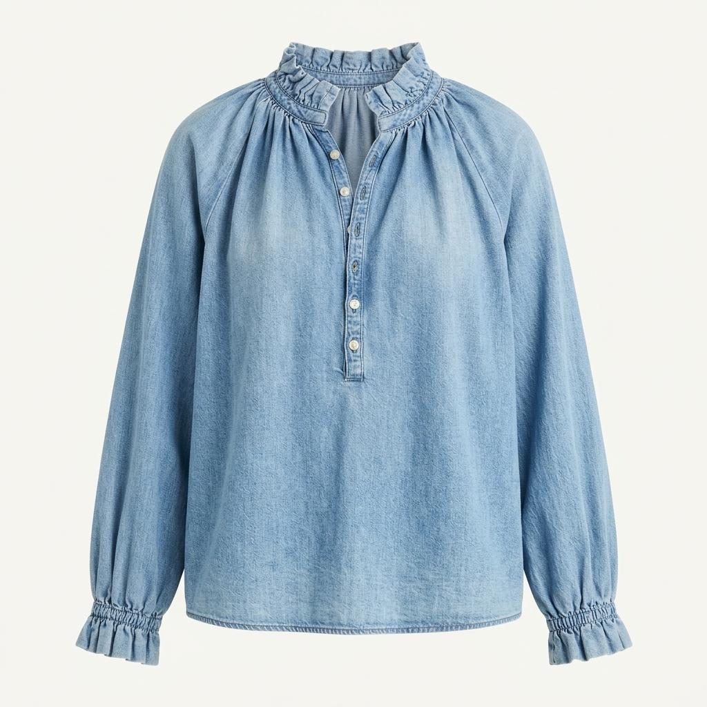 [시티즌]아이리스 러플 탑 로완 IRIS RUFFLED TOP ROWAN 1