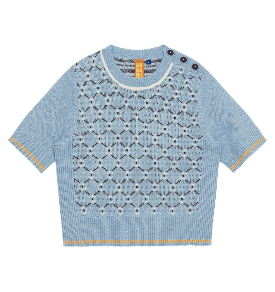 [노네임] 지오 자카드 스웨터 티셔츠 GEO JACQUARD SWEATER TEE 3