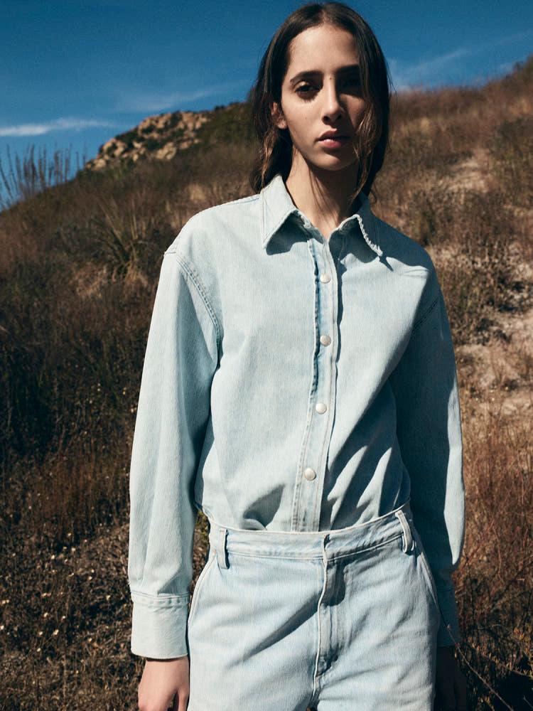 [에이골디] AGOLDE LAUREL SHIRT 로렐 데님 셔츠 CLUSTER 8