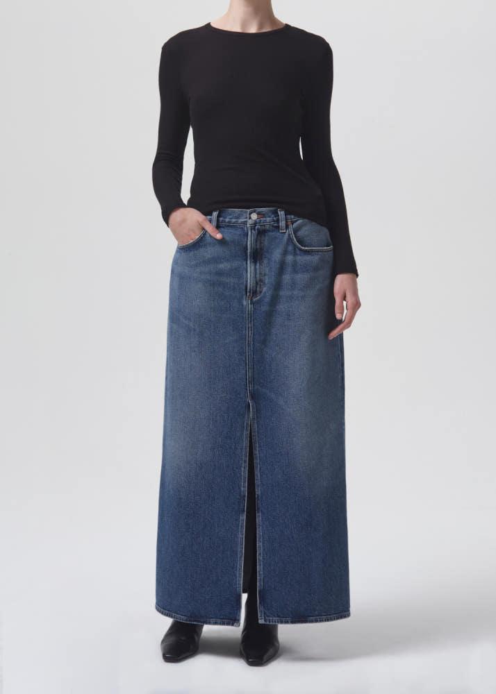 [에이골디] AGOLDE 리프 데님 맥시 스커트 LEIF SKIRT 6