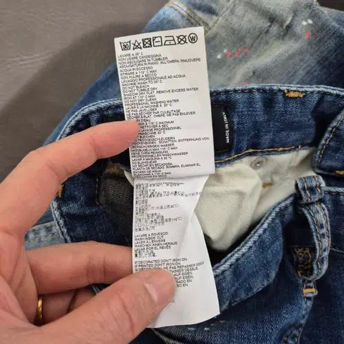 디스퀘어드2 스플래터 데님 청바지 6