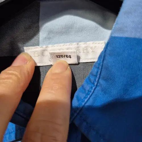 버버리 체크 남방 긴팔 셔츠 아동용 5