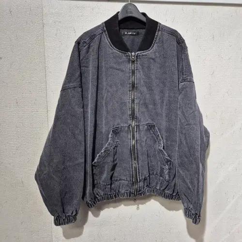 글래머 블랙 데님 숏 블루종 자켓 2
