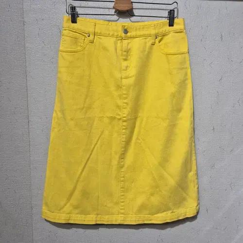랄프로렌 옐로우 데님 스커트 2