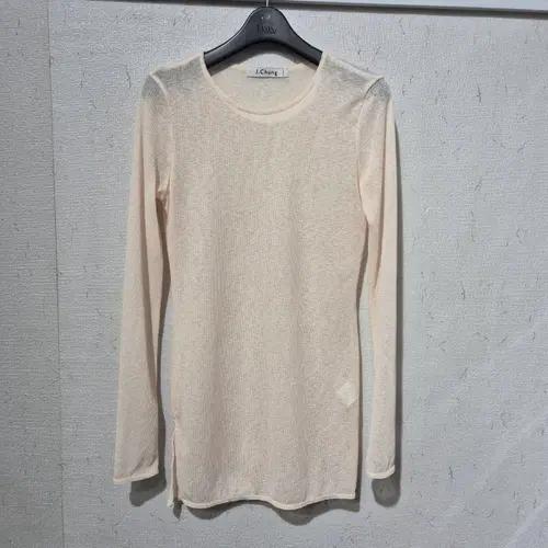 제이청 시스루 긴팔 티셔츠 아이보리 2