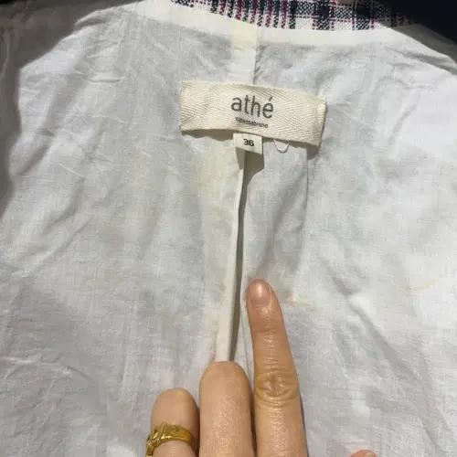 아떼바네사브루노 체크 넨린 자켓 7