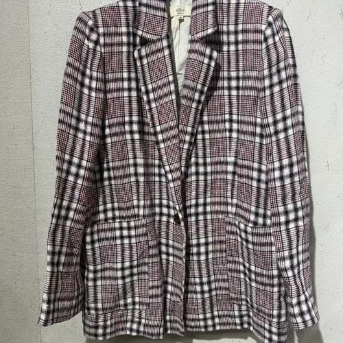아떼바네사브루노 체크 넨린 자켓 2