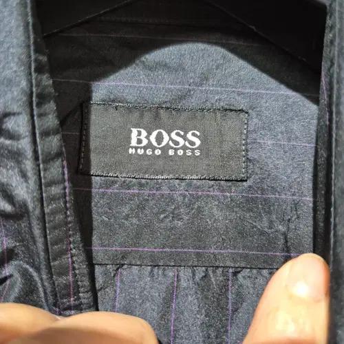 휴고보스  BOSS 블랙 스트라이프 긴팔 셔츠 3