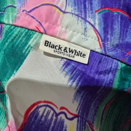 BLACK&WHITE 꽃무늬 자켓 스커트 세트 5