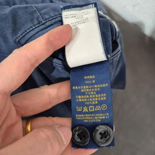 폴로 네이비 면바지 남성 바지 4