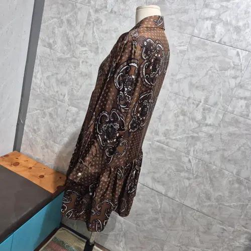 산드로 브라운 페이즐리 롱 원피스 7