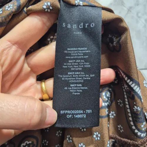 산드로 브라운 페이즐리 롱 원피스 5