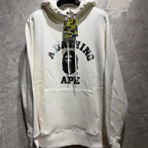 BAPE 베이프 화이트 로고 후드티 2