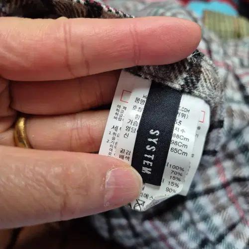 시스템 오렌지 브라운 패딩 점퍼 4