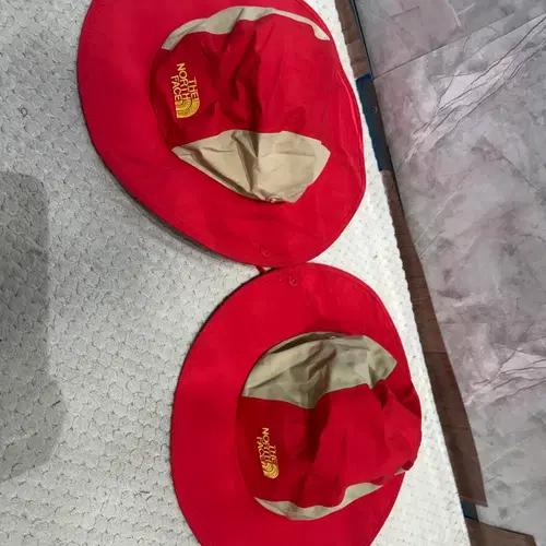 노스페이스 레드/베이지 벙거지 모자 7