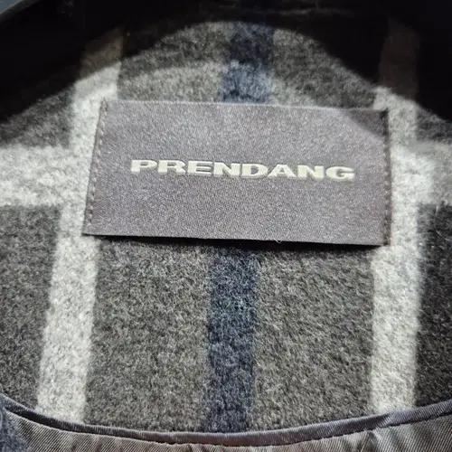 쁘랭땅 체크 후드 롱 코트 3