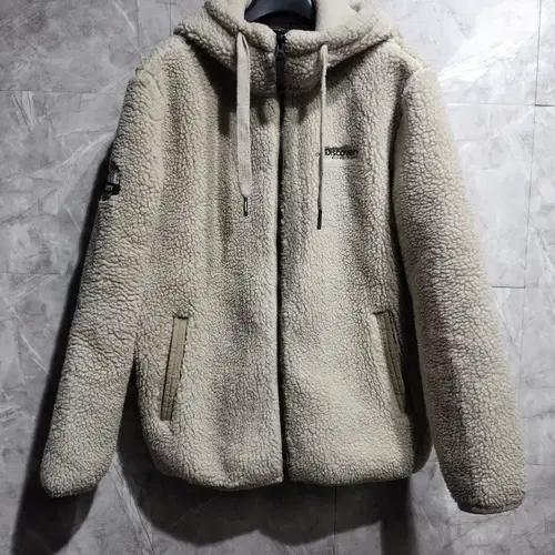 디스커버리 후리스 후드 집업 아이보리 2