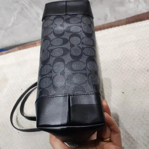 코치 블랙 시그니처 토트백 3