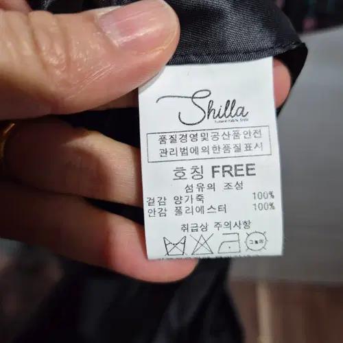 플라워 프린팅 레더 롱 코트 6