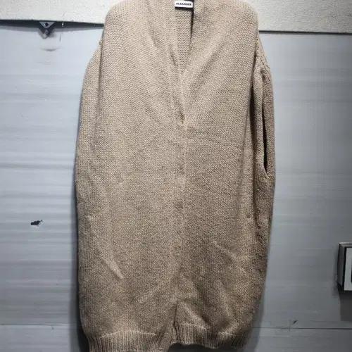질샌더 캐이미어 브라운 롱 가디건 2