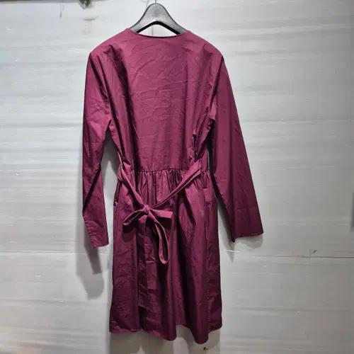 코스 랩 스타일 롱 슬리브 원피스 버건디 7