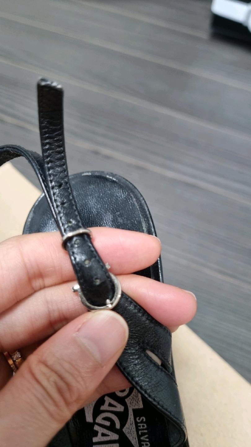 빈티지 페라가모 블랙 샌들 240mm 사이즈 4