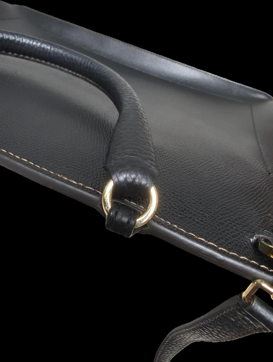 FURLA 블랙 가죽 토트백 7