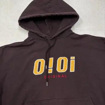 오아이오아이 브라운 빅로고 후드티 3