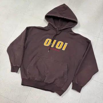 오아이오아이 브라운 빅로고 후드티 2