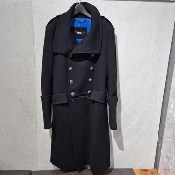 시스템 블랙 더블 버튼 롱 코트 3