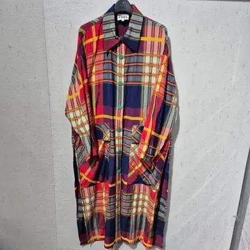 빔바이롤라 체크 롱 셔츠 원피스 2