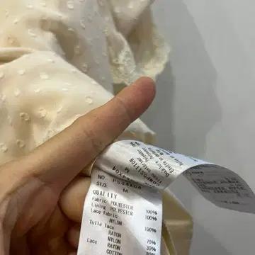 액시즈팜 비딩 레이스 도트 블라우스 7