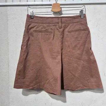 티임 브라운 플리츠 반바지 숏팬츠 7