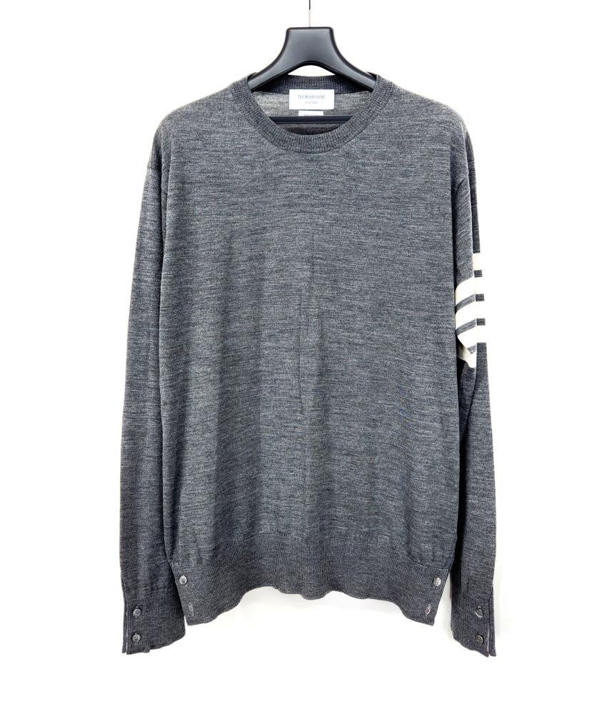 톰브라운 사선완장 메리노 울 니트 2