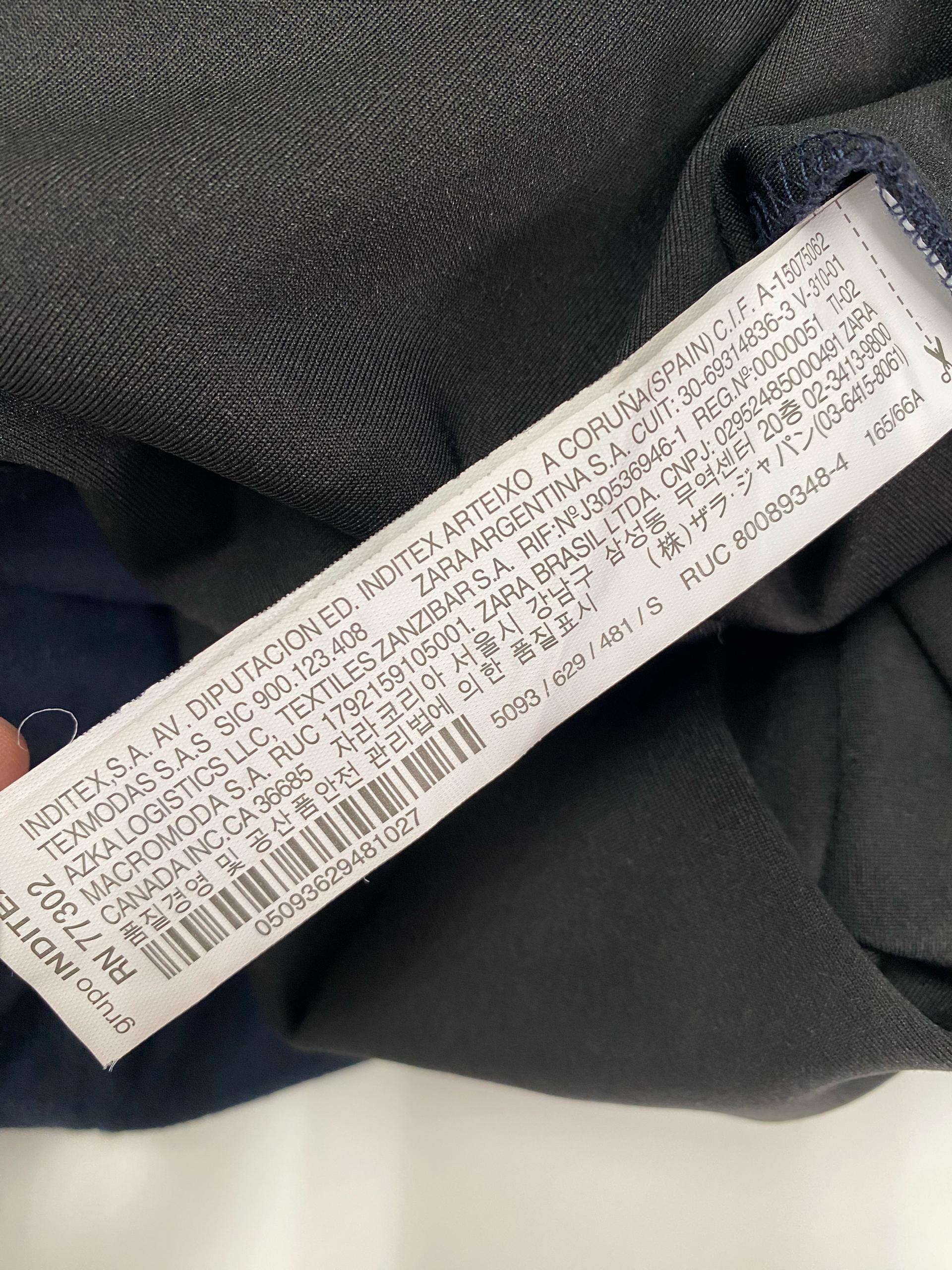 자라 ZARA 네이비 스웨이드 H라인 랩 스커트 8