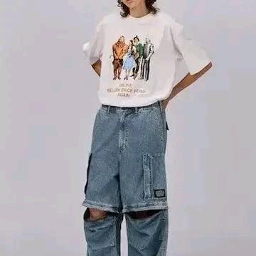 GU X 언더커버 컨버터블 카고 블루 데님 팬츠 2