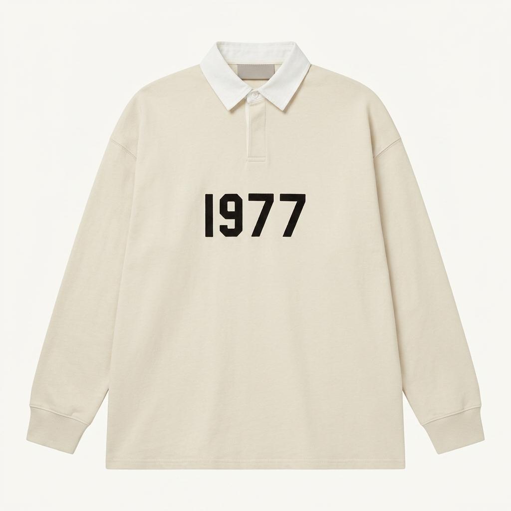피어오브갓 에센셜 1977 빅로고 럭비 티셔츠 3820 1