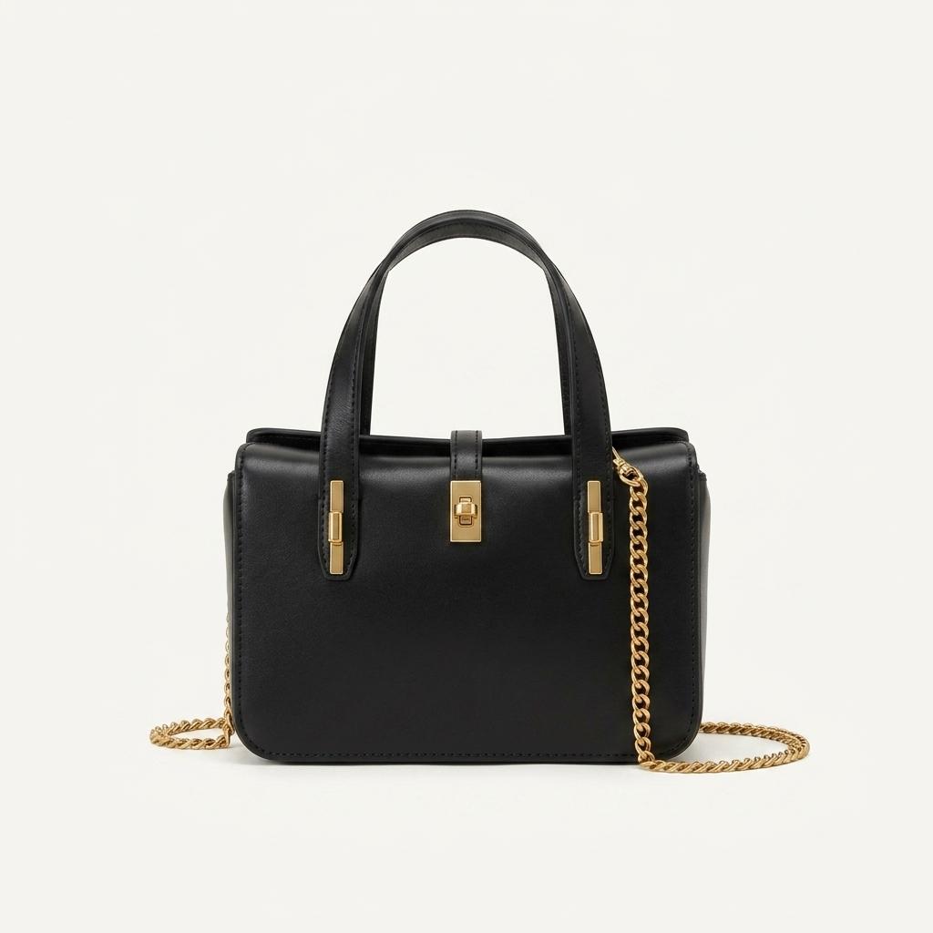 루에브르 Sac de Rue Mini Tote 블랙 가죽 숄더백 1