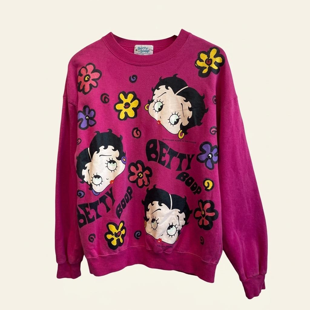 BettyBoop 베티붑 빈티지 스웻셔츠 맨투맨 Made in JAPAN 1